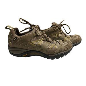 Merrell Womens Siren Sport GoreTex Hiking Shoes Vibram Sneakers Brown Size 9